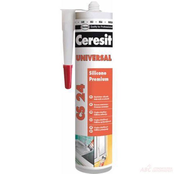 Универсален силикон Ceresit Universal CS 24 - бял - 280мл.