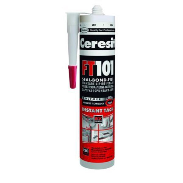 Уплътнител лепило Flextec Ceresit FT 101 бял 280мл