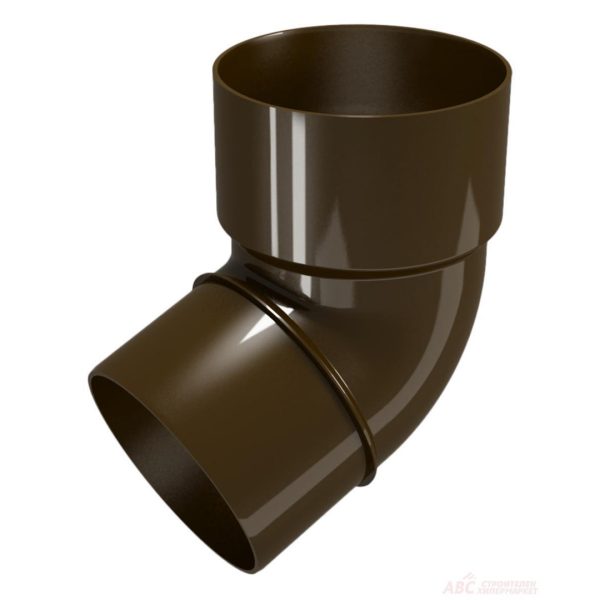 Дъга ф80 67.5 кафяв rainpipe