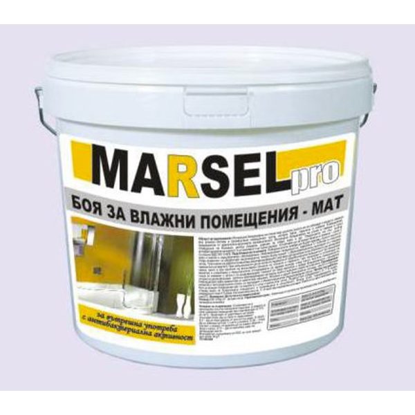 Боя за влажни помещения 1.5 кг бяла MARSEL PRO