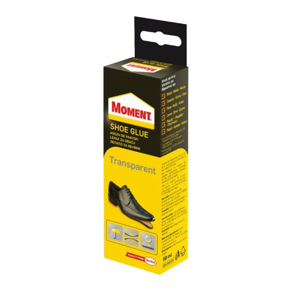 Прозрачно Лепило за Обувки : Henkel : Moment Shoe : 50 ml