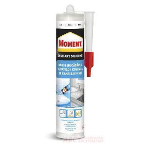 Силикон санитарен Moment Sanitary Silicone бял - 280 мл