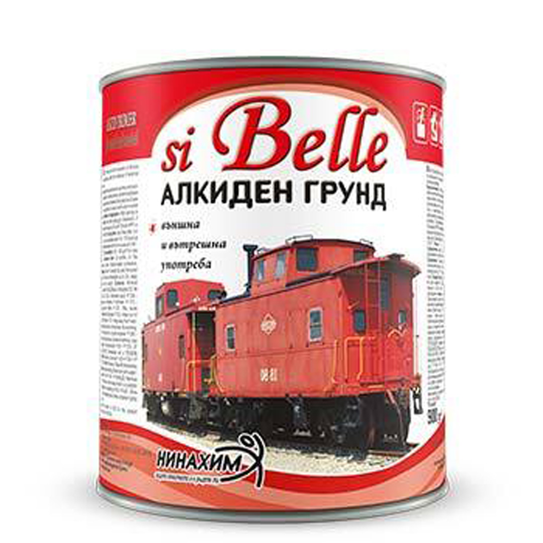 Алкиден грунд сив цвят Si Belle 3 кг Нинахим