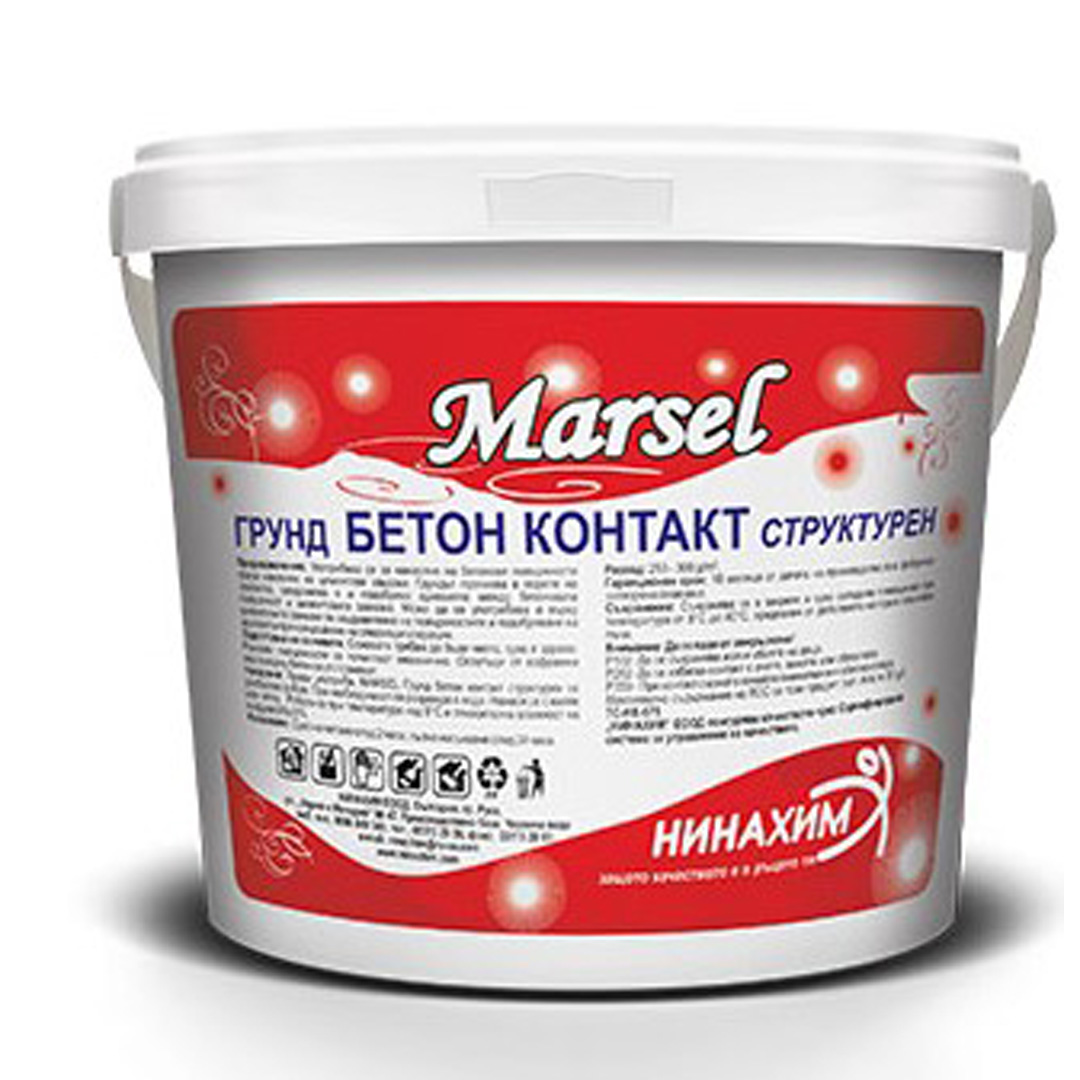 Грунд Бетон контакт структурен 25 кг MARSEL