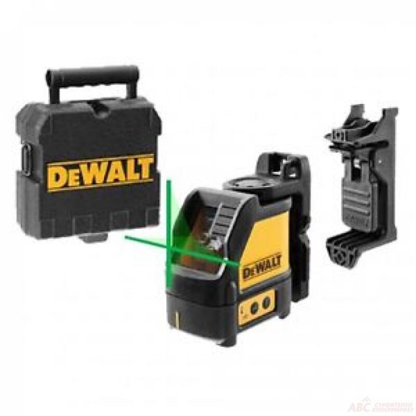 Линеен лазерен нивелир DeWALT с 2 лъча 30 м, 100 м, 0.3 мм/м, DW088CG
