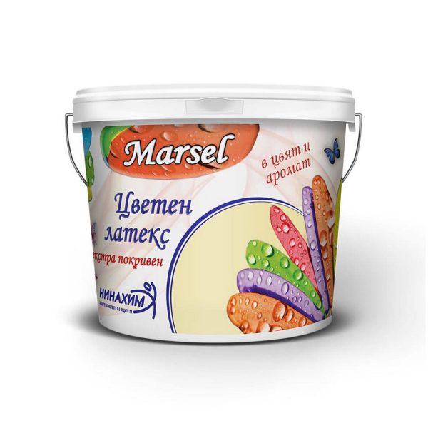 Цветен латекс екстра покривен карамел 5 кг MARSEL
