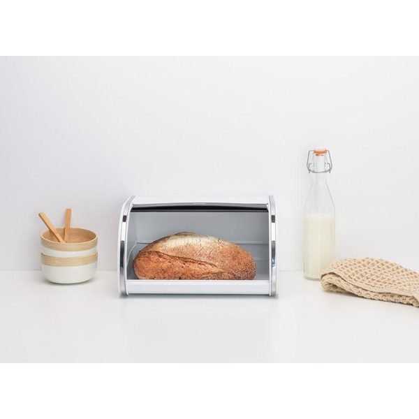 Кутия За Хляб Brabantia Roll Top Medium White 1003254