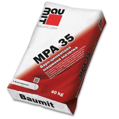Варо-циментова машинна мазилка 40кг - Baumit MPA 35