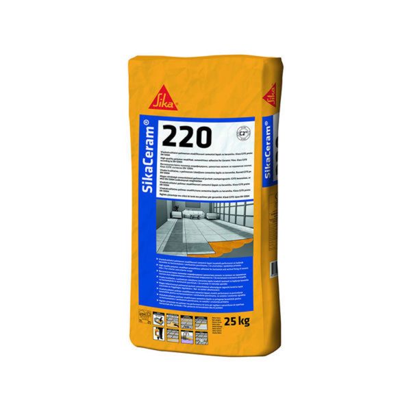 Гъвкаво лепило за керамични плочки Sika SikaCeram-220, 25кг.