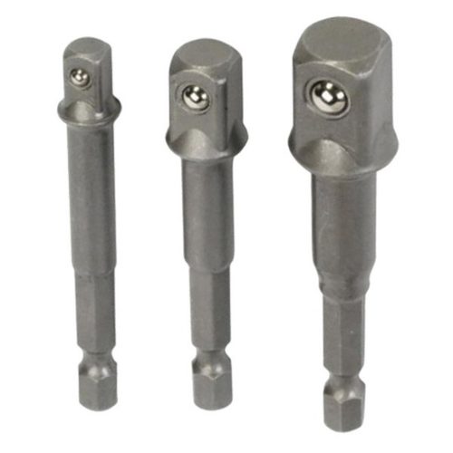 Адаптери от 1/4 HEX на 1/4 3/8 1/2 квадрат 3бр. Raider RD 158904