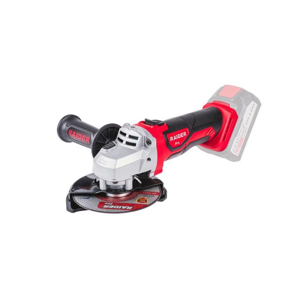 Ъглошлайф Акумулаторен RAIDER RDP-SPAG20 Solo, R20, 20 V, 125 мм, без батерия и зарядно