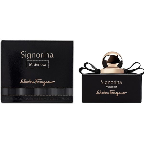 Комплект парфюмна вода + 50мл лосион за тяло Ferragamo Signorina Misteriosa EDP 100ML + BL 50ML + POCHE/