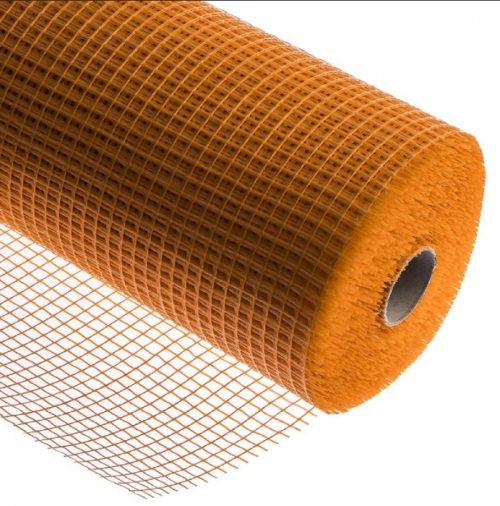 Мрежа стъклофибърна 160г/м², оранжева VESTAL