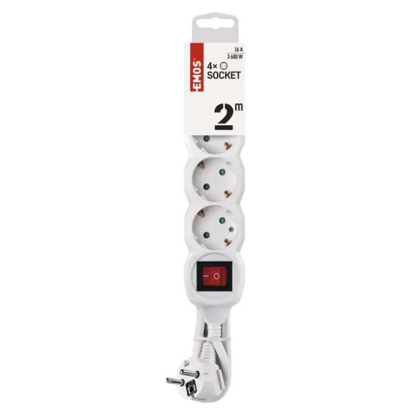 Разклонител 4-ка 2м С Ключ P1422 Чешки 3063