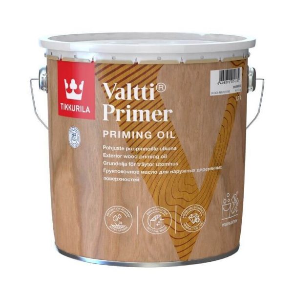 Грундиращо масло за дърво Tikkurila Valtti Primer 2.7 л 00505000130