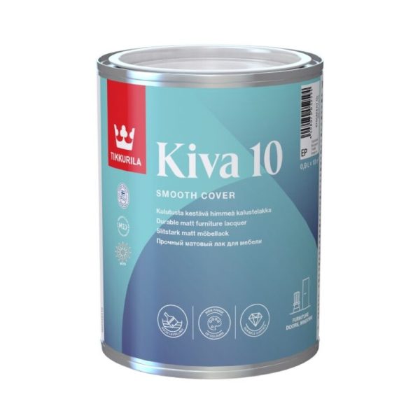 Лак за вътрешни дървени повърхности Tikkurila Kiva 10 0.9Л