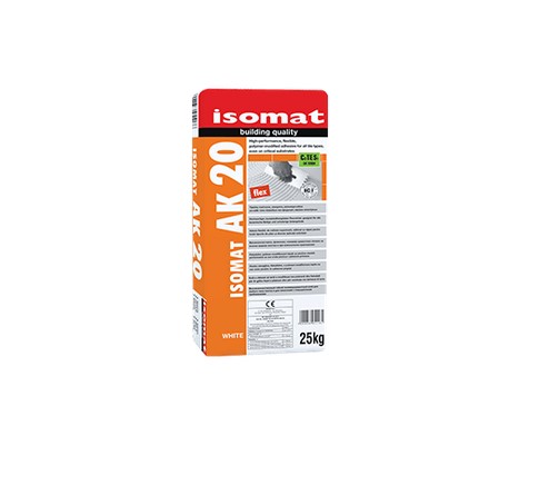 Еластично полимер-циментово лепило за плочки. ISOMAT AK-20 25КГ С2ТЕS1