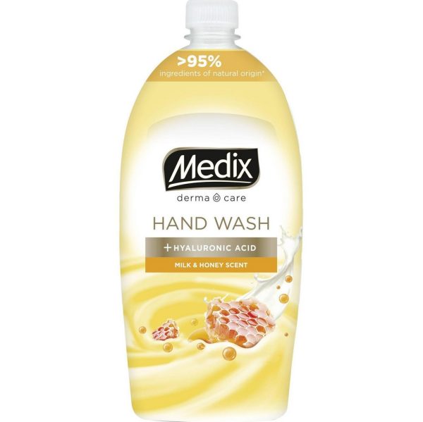 Течен Сапун Мляко И Мед, Пълнител 800 Мл - Medix Derma Care Milk & Honey