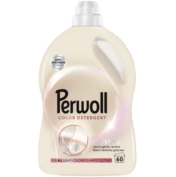Гел за Пране Perwoll за Светли Тъкани 3л