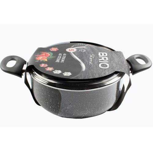 Тенджера BRIO STON 24см Плитка-102867