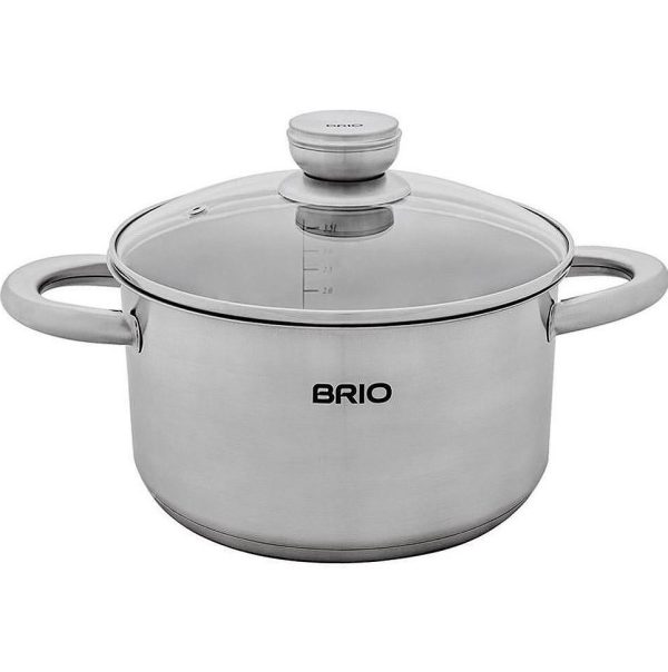 Тенджера, 22 см, 4.2 л Brio Metallica иноксова 106098