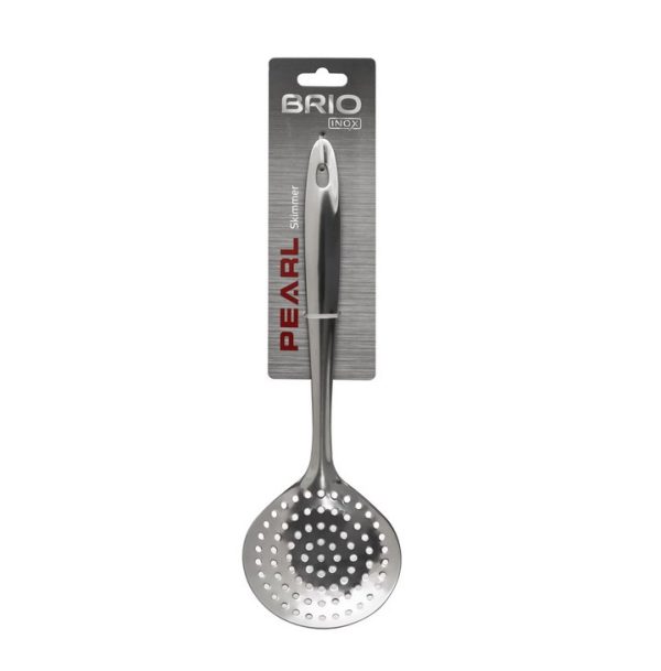 Решетъчна лъжица Brio Inox Pearl, за пяна кръг 33см, неръждаема стомана / 107054