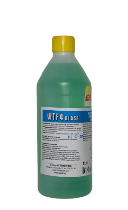 Професионален Препарат за Стъклени Повърхности 1Л WTF 4
