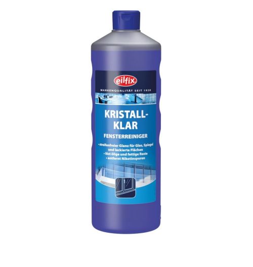 Професионален Почистващ препарат за стъкло Eilfix Crystal Clear 1Литър"