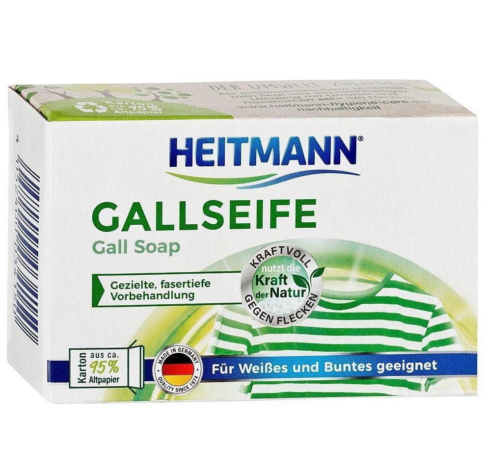 Сапун за петна с примес от говежда жлъчка (100 г) Heitmann 341500