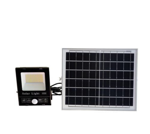 Прожектор със сензор LED SMD 5730 40W 5000K 1200lm IP65 соларен панел и дистанционно Lightex
