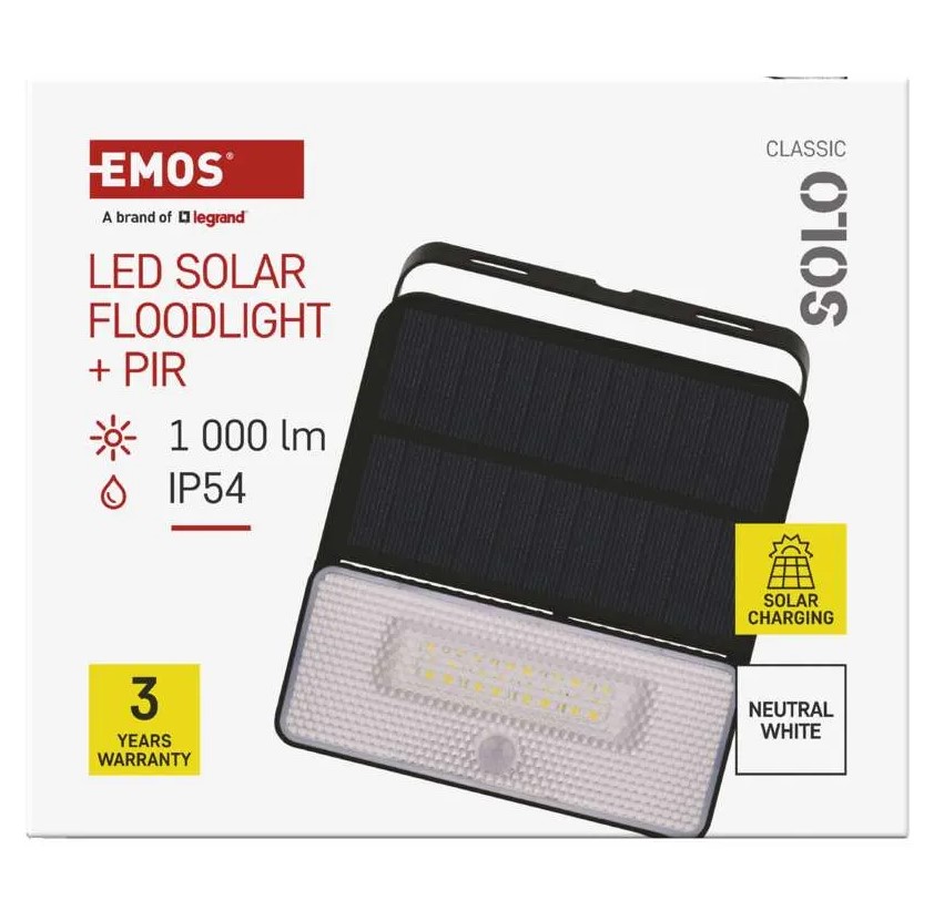 Соларен Led Рефлектор Solo 1000lm IP54 ZG121S