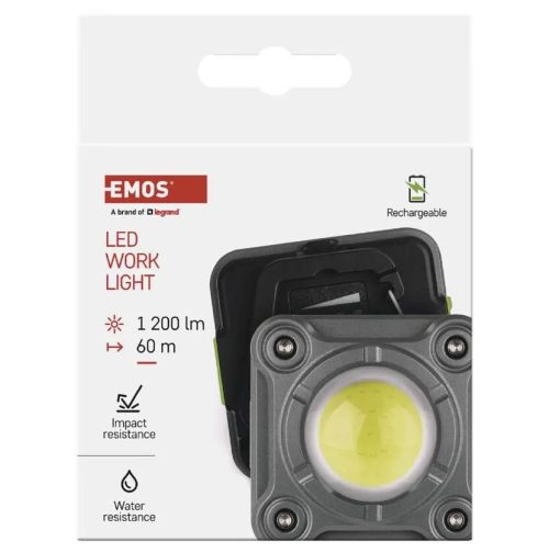 Акумулаторен Фенер/прожектор Cob Led 1200lм P4543