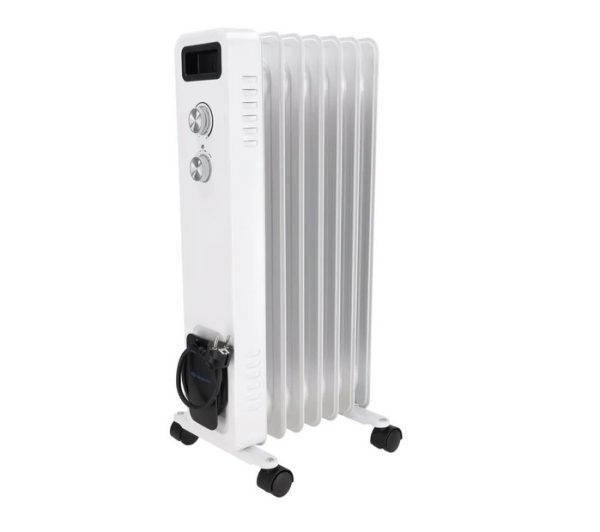 Маслен нагревател 1500W DESCON DA-J1501, 7 ребра, плавно регулиране на температурата