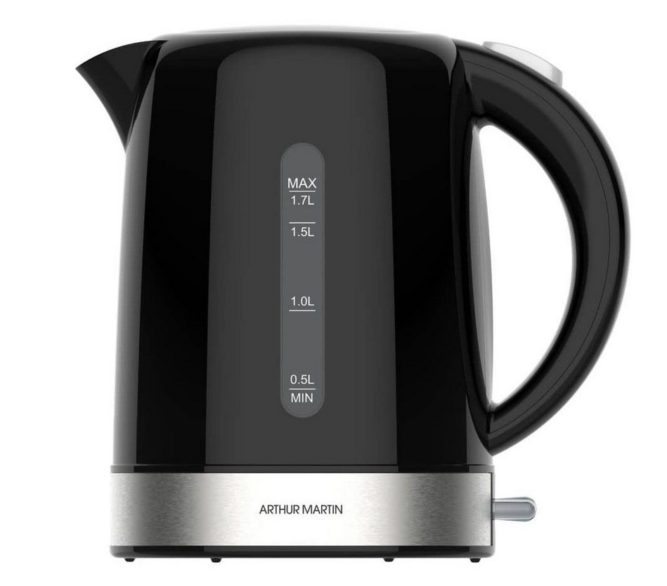 Електрическа кана Arthur Martin - KE02301B, 2200W, 1.7 l, черна