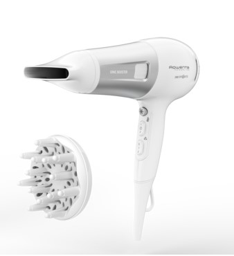 Сешоар ROWENTA PowerLine CV5930F0, 2400W, 3 стъпки на температура, 2 стъпки на скорост, Студена въздушна струя, Бял