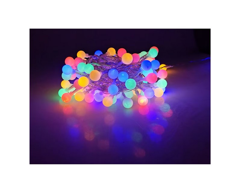 Коледна инсталация Modee Berry Plastic ML-C2011, 100 LED, 10m, многоцветна, за вътрешна и външна употреба