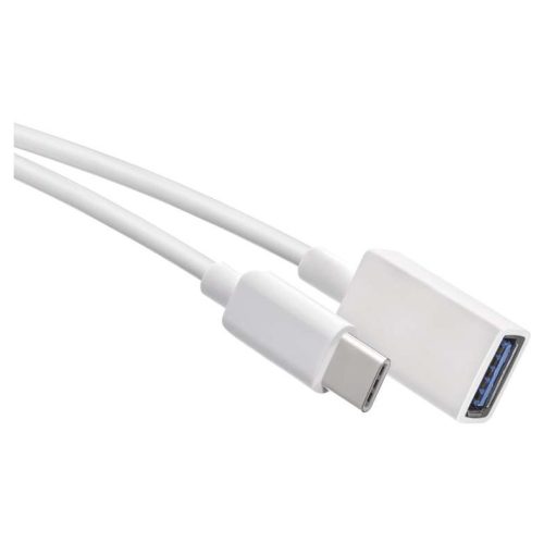 Кабел OTG SM7054 – USB 3.0 A (женски) → USB-C (мъжки), 15 cm