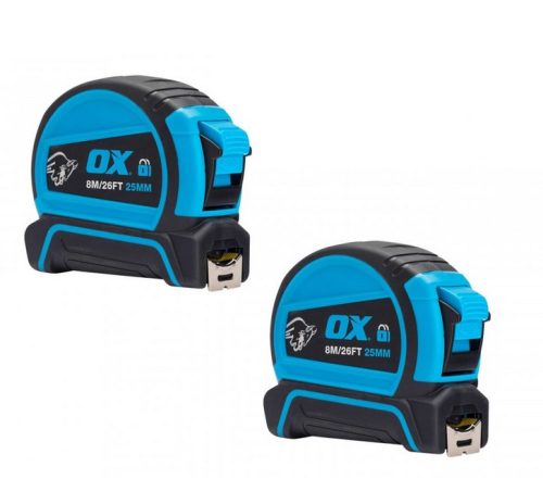 OX Pro Ролетка с двойно заключване 8m - 2 броя комплект