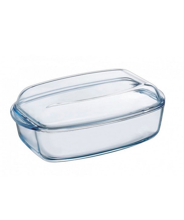 Тенджера с капак - правоъгълна с дръжки - 33x19x13см PYREX - ESSENTIALS SLEEVE -