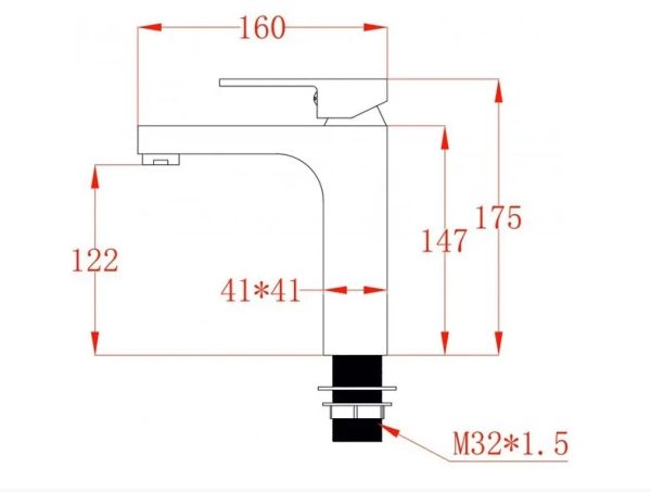 Смесител за мивка Ясмина Black ICF 1008866MB
