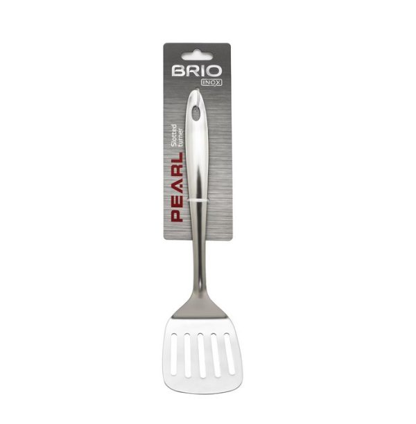 Шпатула Brio Inox Pear, решетъчна, 33см, неръждаема стомана