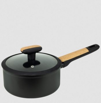 Касерола с капак 18×8.2cm black and wood (DFS-SC16-18) Horecano home 83165 0183165