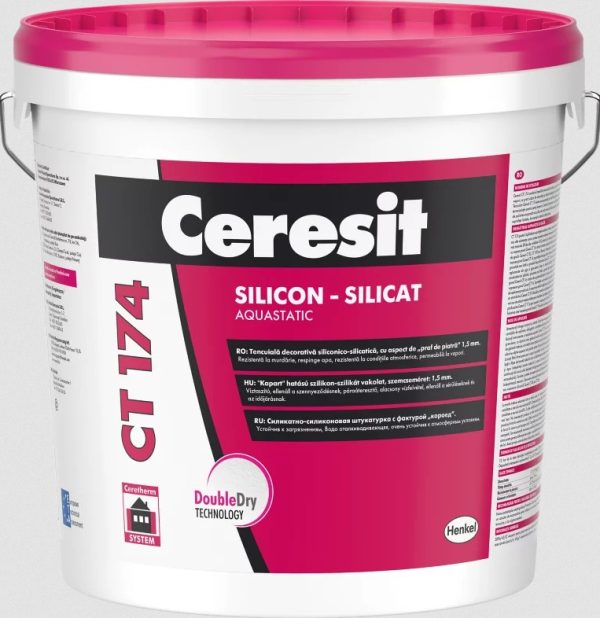 Силикат-силиконова мазилка Ceresit CT 174