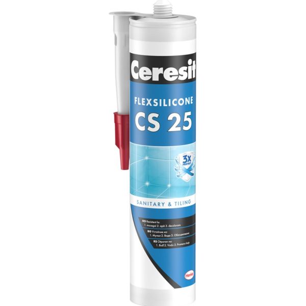 Санитарен силикон Бял Ceresit CS25 280мл