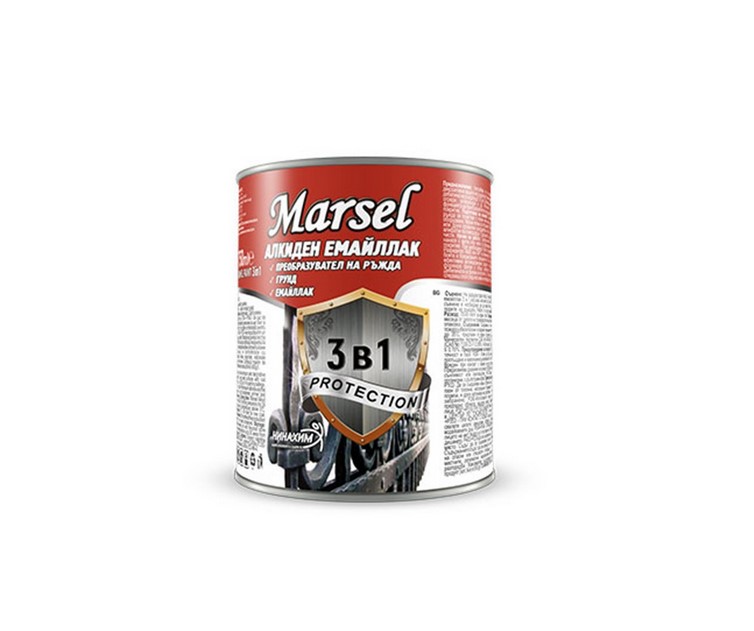 Алкиден емайллак 3в1 Marsel 18 л светлосив НИНАХИМ