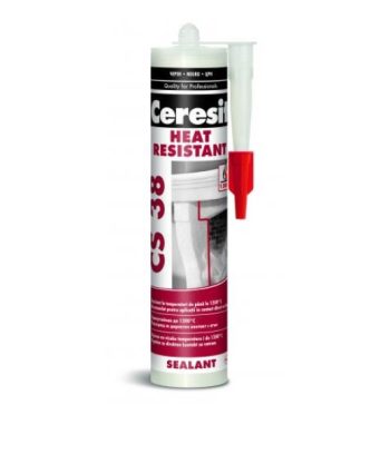 Термоустойчив силикон Ceresit CS 38, до 1200°C, 300 ml