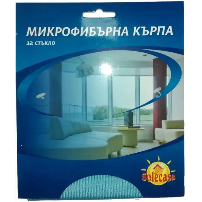 Микрофибърна кърпа за стъкло 30 х 30 см SOLECASA - Image 2