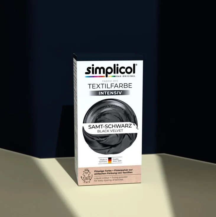Боя за дрехи и текстил simplicol intensive 150гр, кадифено черно