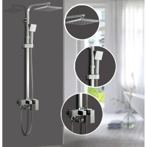 Тръбно Окачване Със Стационарна и Подвижна Душ Система-Ясмина 8866