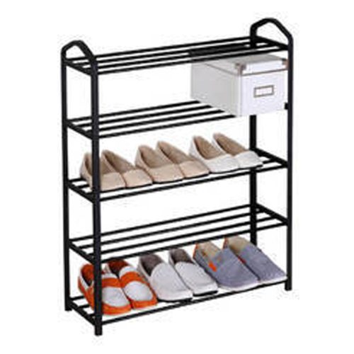 Етажерка за обувки на 5 нива,Метал и ПВЦ, 79х63х20 см